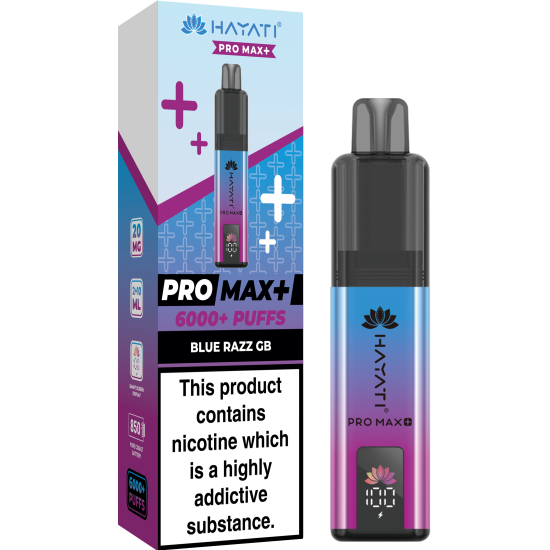 Hayati Pro Max Plus 6000 puff BLUE RAZZ GB