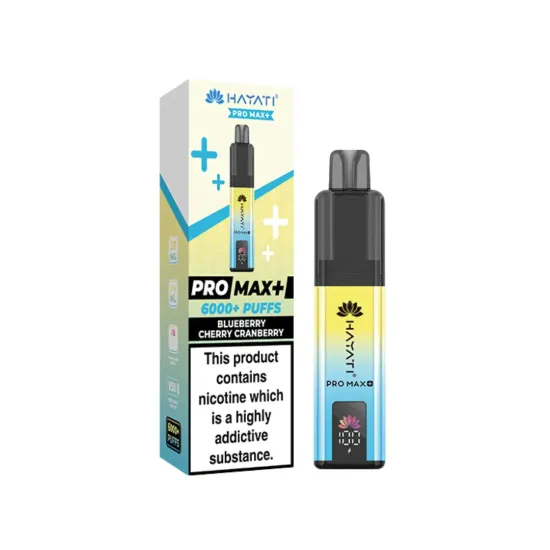 Hayati Pro Max Plus 6000 puff BLUEBERRY CHERRY CRANBERRY